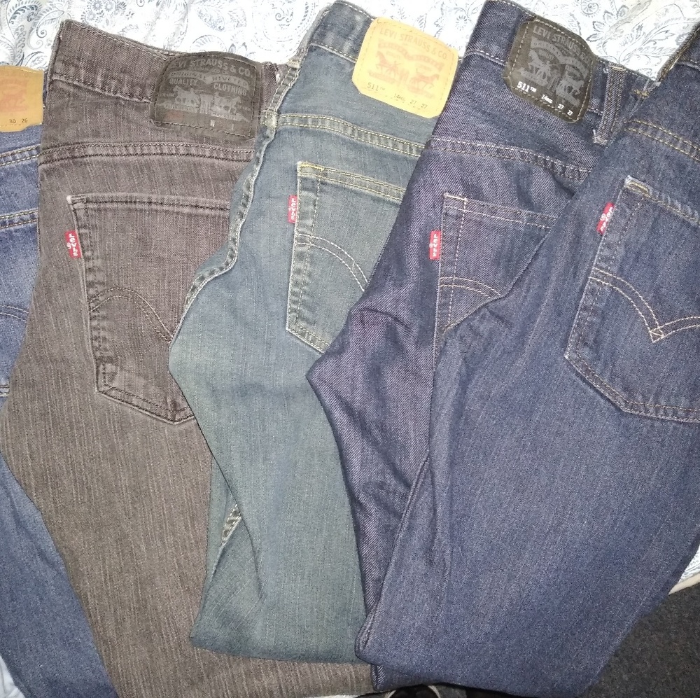 511 levi jeans pair of 5 size14
